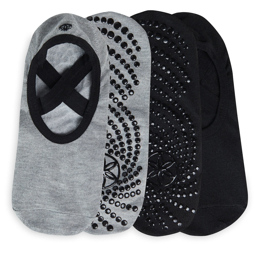 גרבי יוגה (2 זוגות) Gaiam Grippy Barre Sock