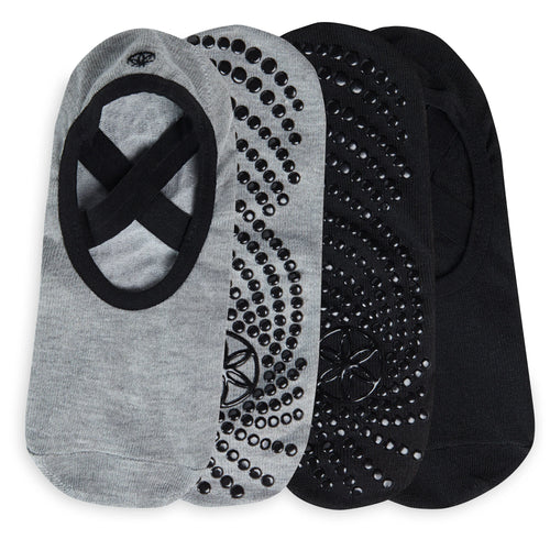 גרבי יוגה (2 זוגות) Gaiam Grippy Barre Sock