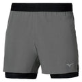 מכנס עם טייטיס מיזונו לגברים Mizuno J2GBD00908 Core 5.5 Inches 2in1 Short Lava Smoke