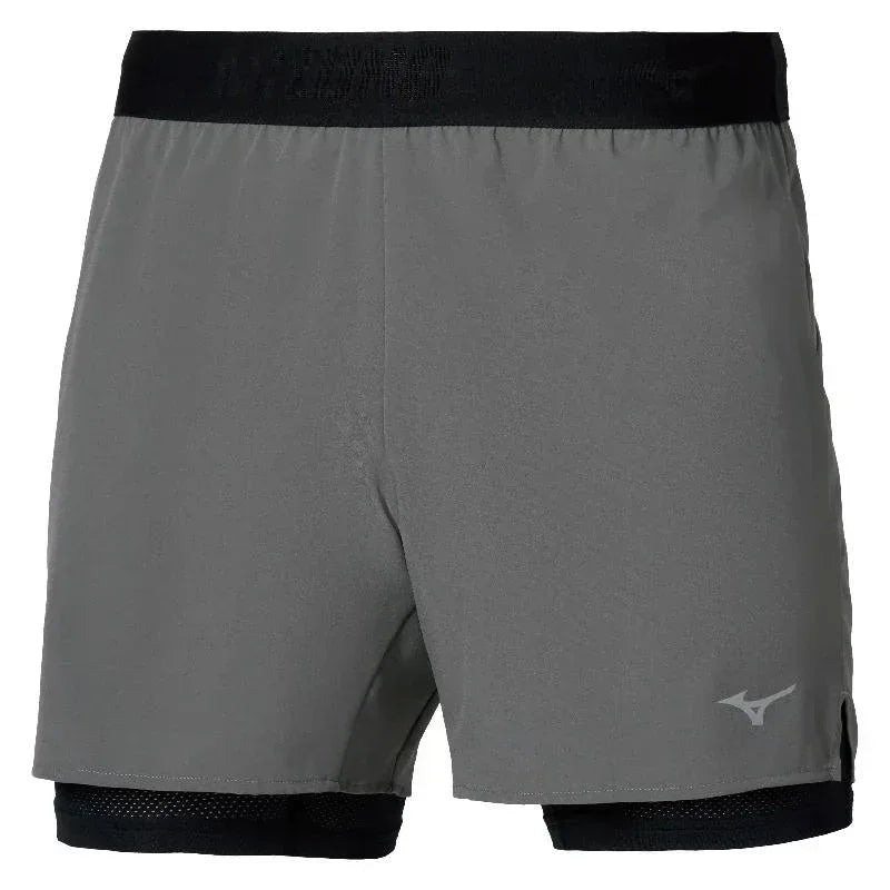 מכנס עם טייטיס מיזונו לגברים Mizuno J2GBD00908 Core 5.5 Inches 2in1 Short Lava Smoke