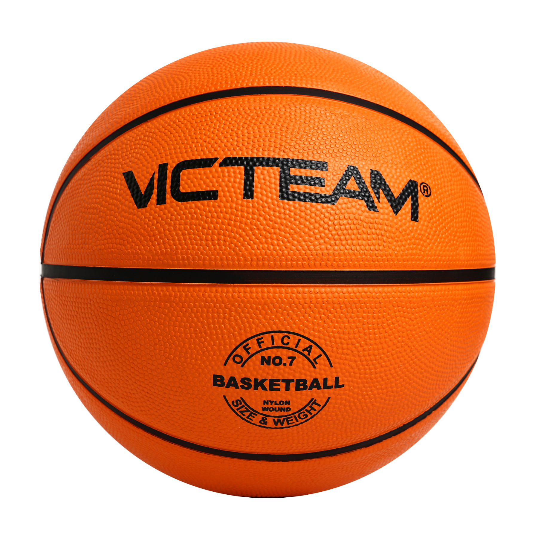 כדורסל גומי מס' 7 Victeam כתום