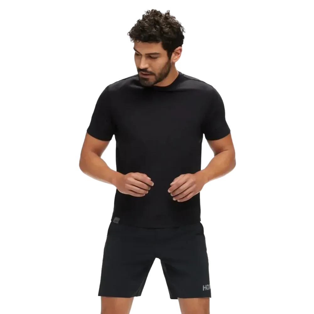 חולצת ריצה הוקה לגברים Hoka 1141757/BLK HOKA ESSENTIAL TEE