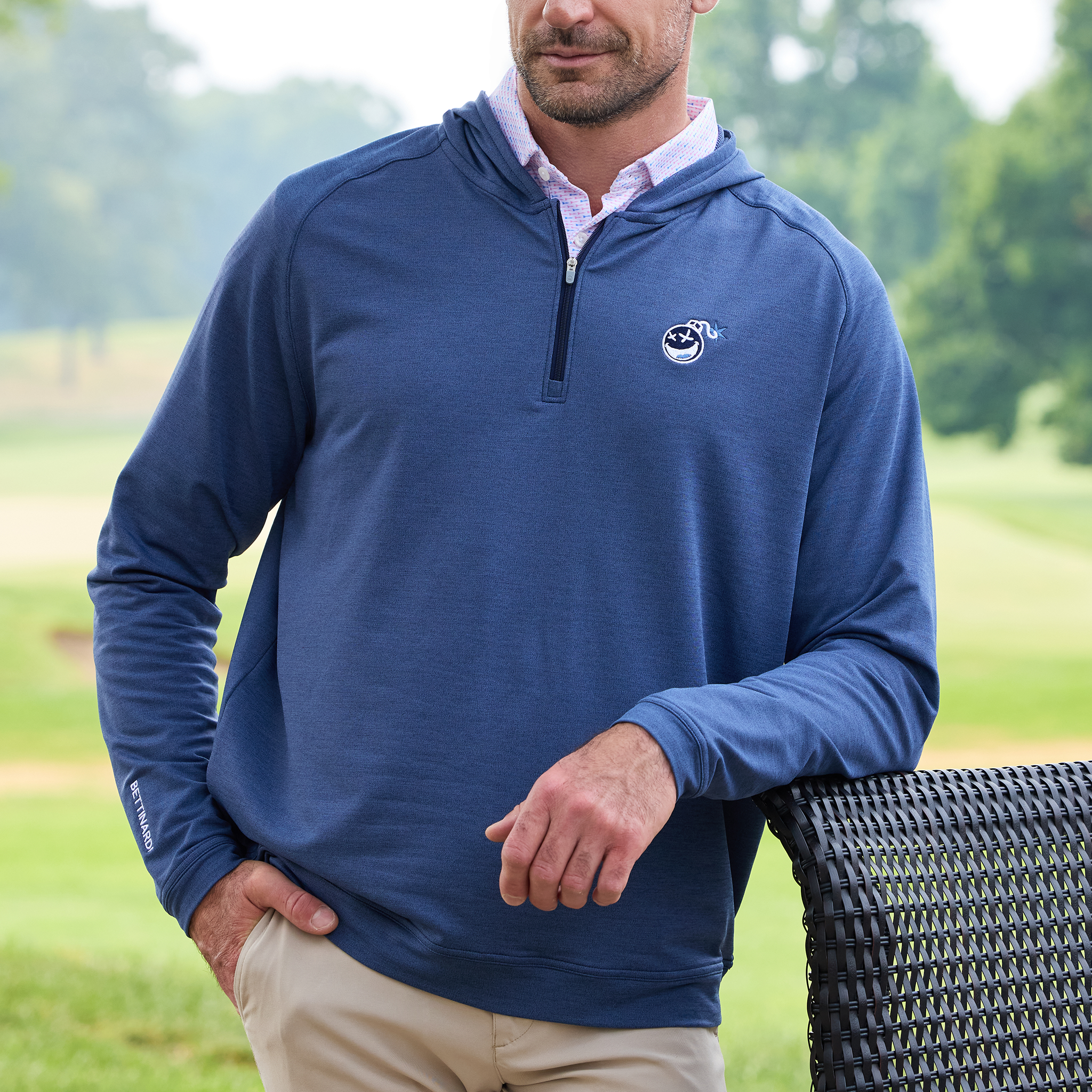 ביגוד עליון לגולף Bettinardi Golf Poison Bomb Pine Performance Quarter-Zip Hoodie
