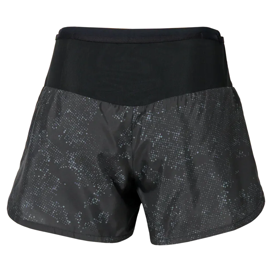 מכנס אימון קצר מיזונו לנשים Mizuno Graphic Multi Pocket Short Black J2GBD20590