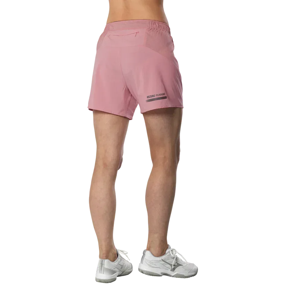מכנס אימון קצר מיזונו לנשים Mizuno 4.5 Inches Short Rose Elegance J2GBD20465
