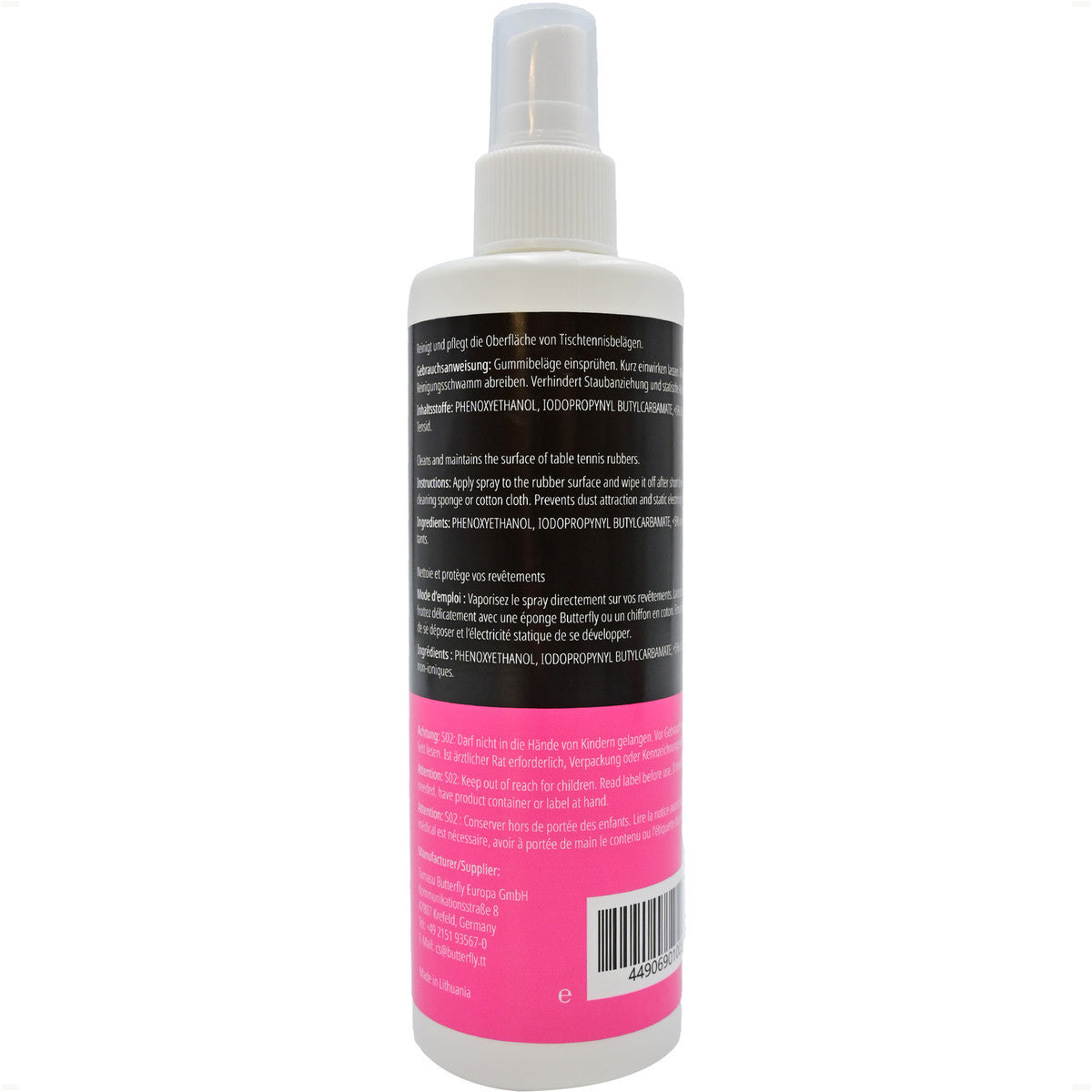 ספריי Butterfly לניקוי גומיות 250 ml RUBBER CLEANER