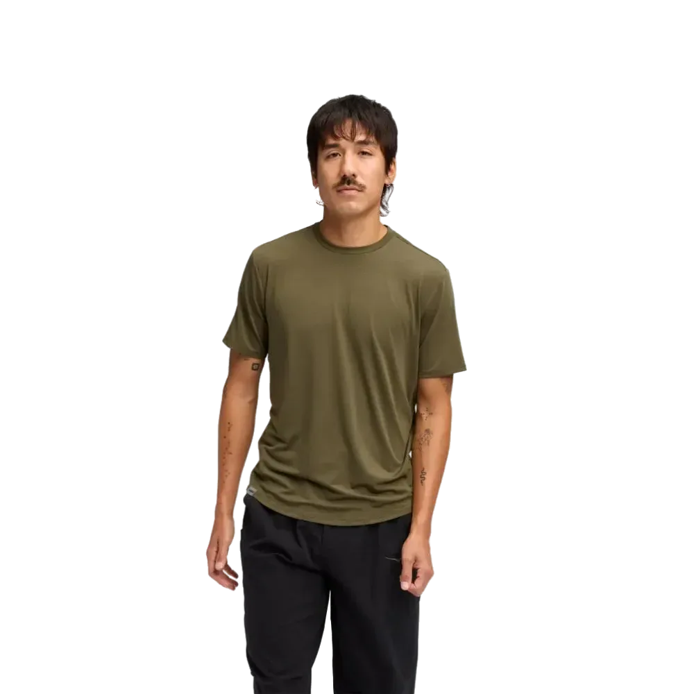 חולצת ריצה הוקה לגברים Hoka 1141757/ATQL HOKA ESSENTIAL TEE OLIVE