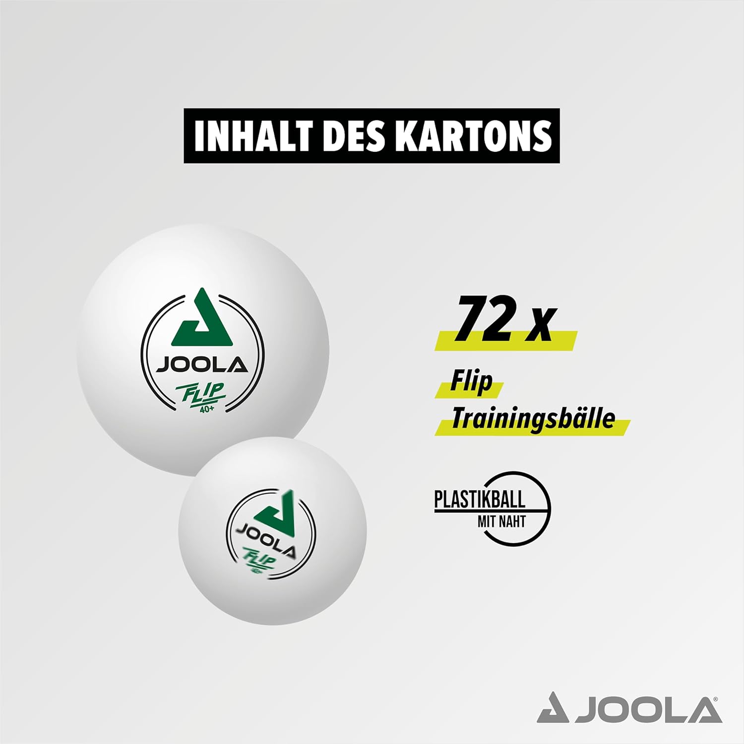 72 כדורי טנ"ש Joola Flip 40+ (מארז)