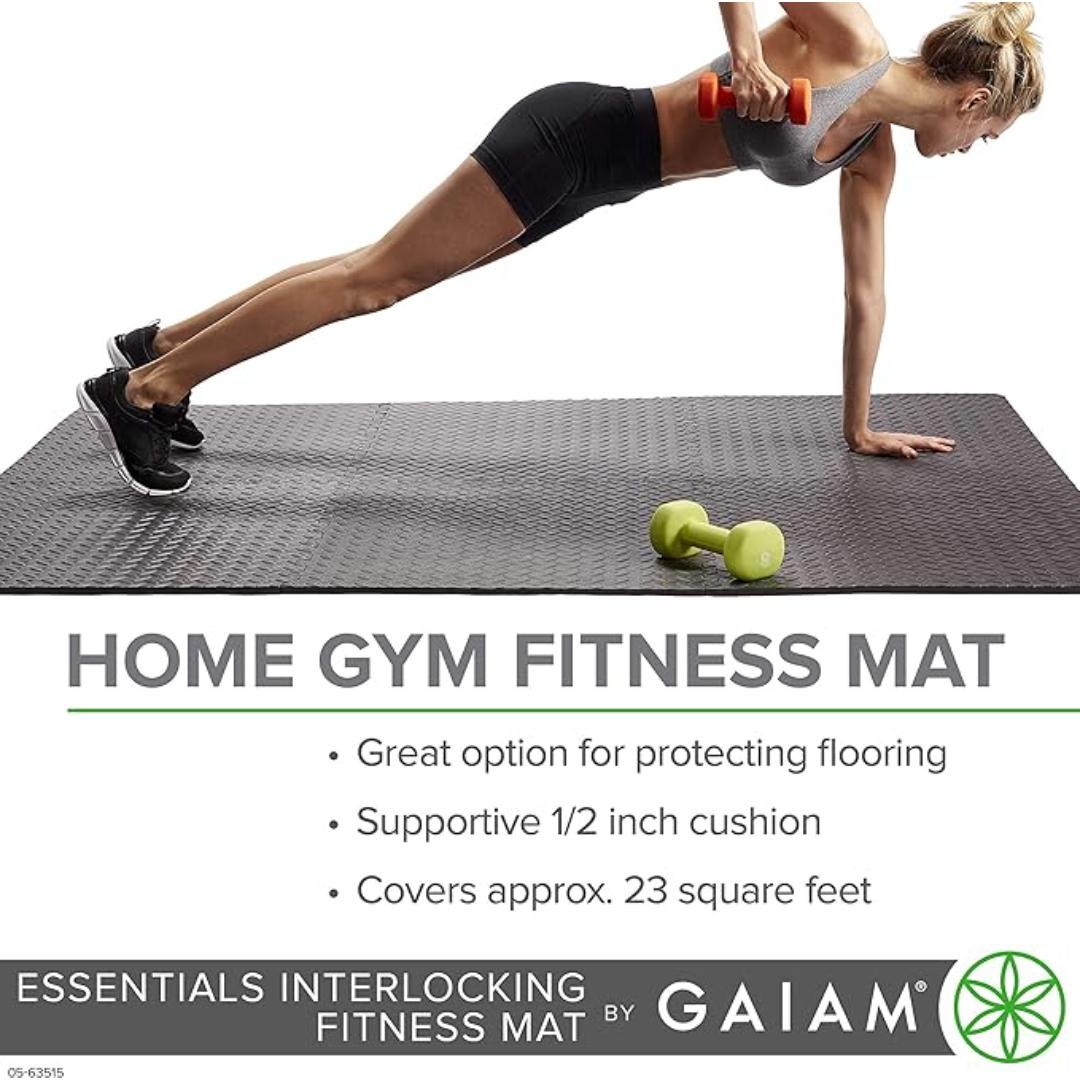 משטח ספוג מוקצף ריצפת פאזל Essentials Interlocking Fitness Mat (6 יח')