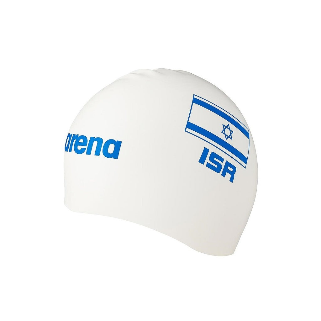 כובע שחייה סיליקון Arena עם דגל ישראל