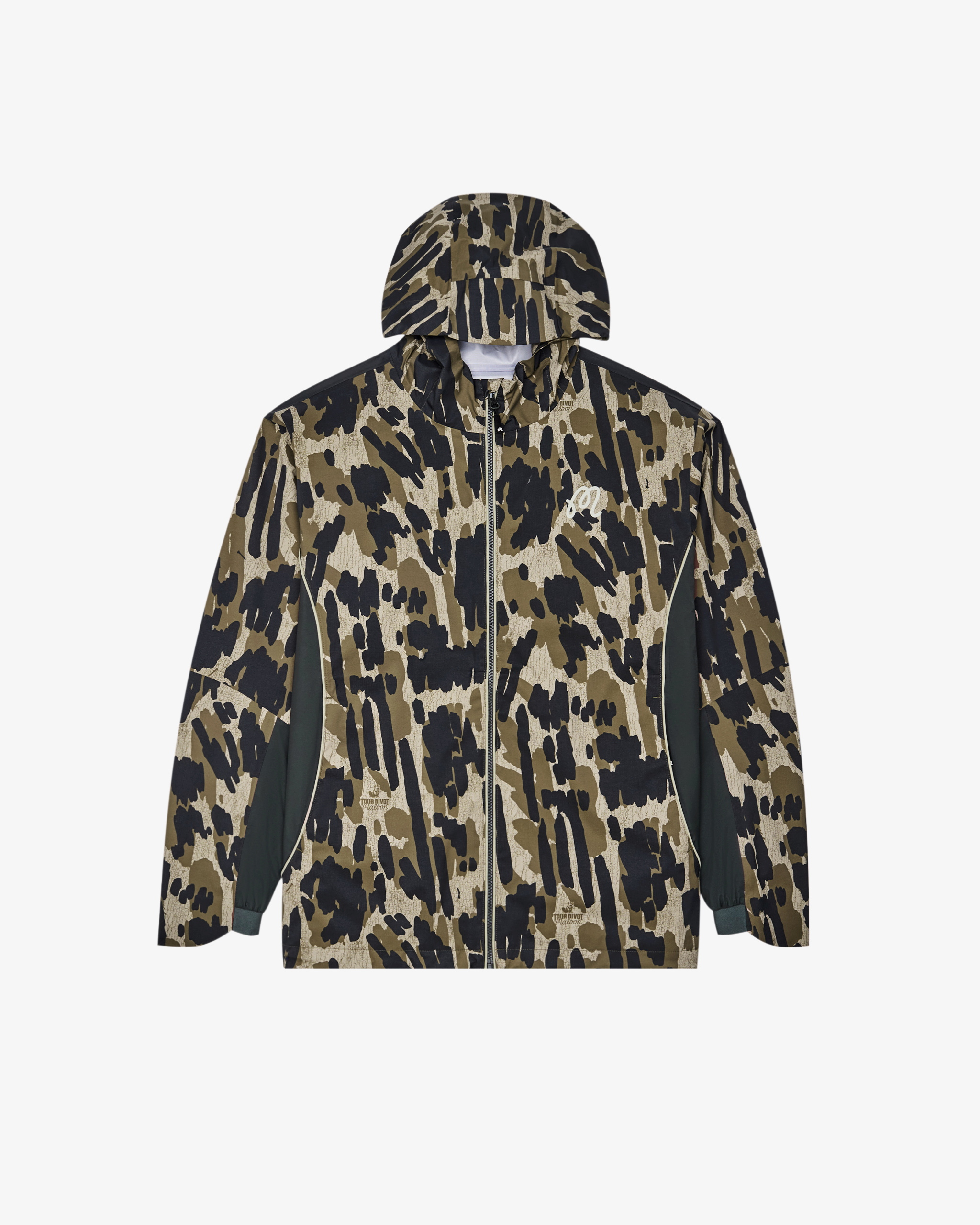 ביגוד עליון לגולף Malbon Golf TOUR DIVOT CAMO RAIN JACKET