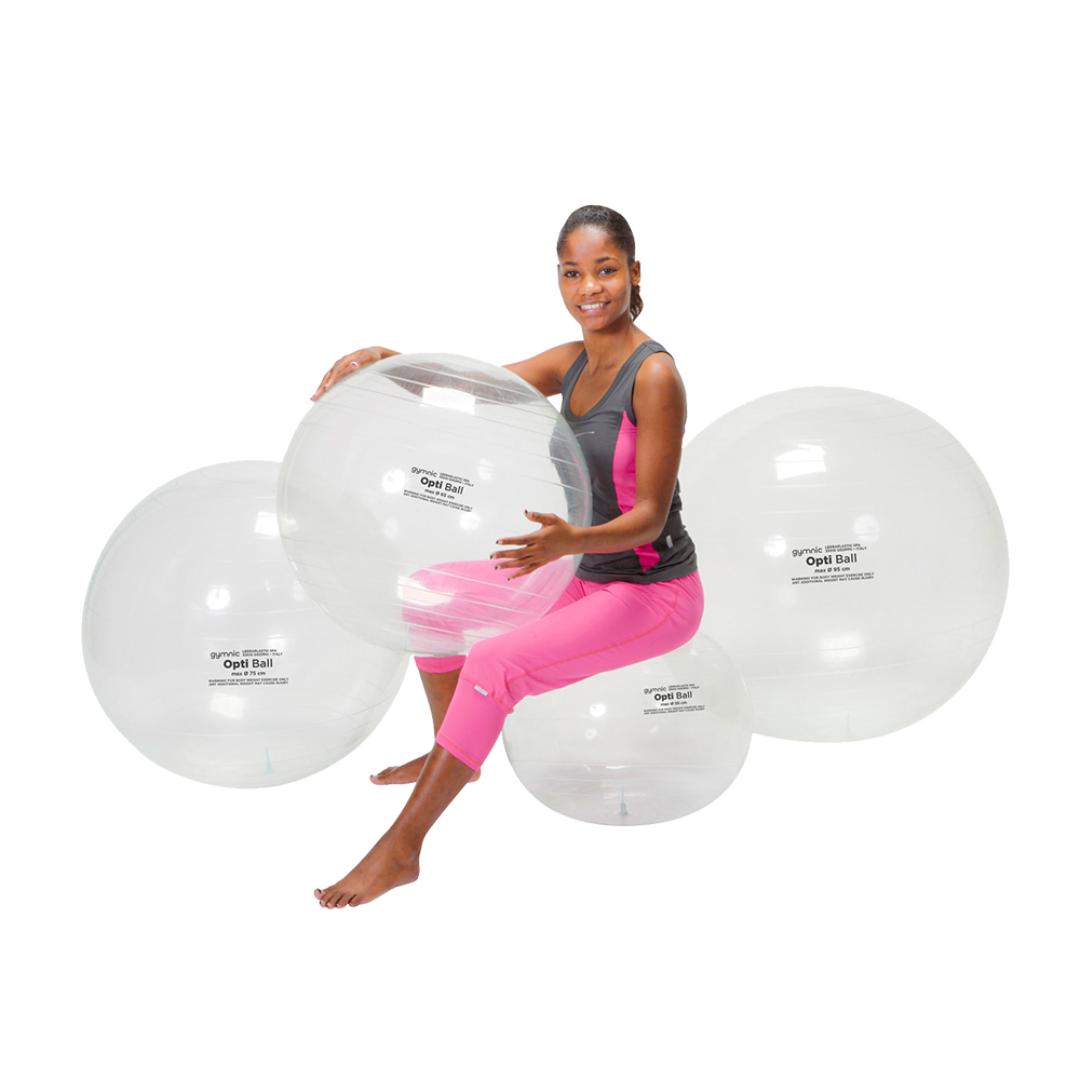 כדור פיזיו שקוף 65 ס"מ Gymnic Opti Ball