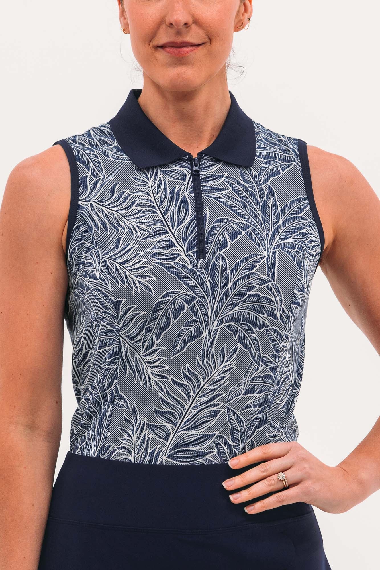 חולצת גולף Foray Golf America Palm Print Polo