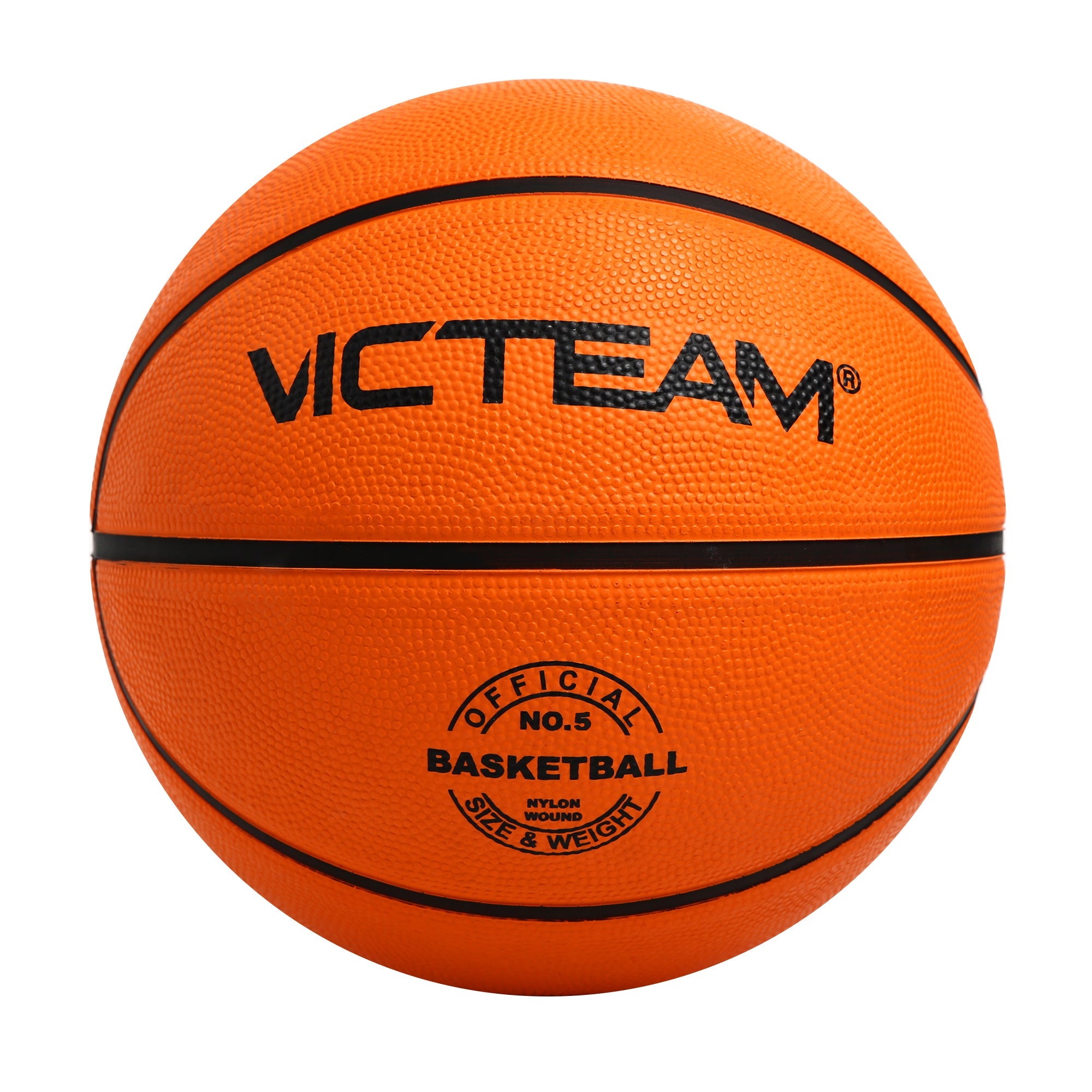 כדורסל גומי מס' 5 Victeam כתום