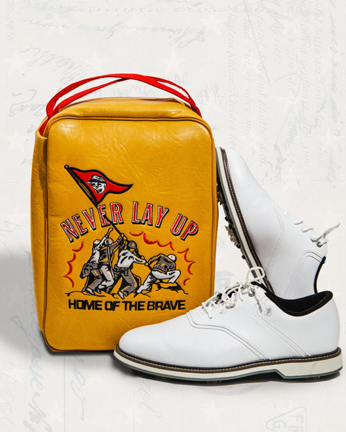 אביזר גולף Devereux Never Lay Up Shoe Bag - Yellow