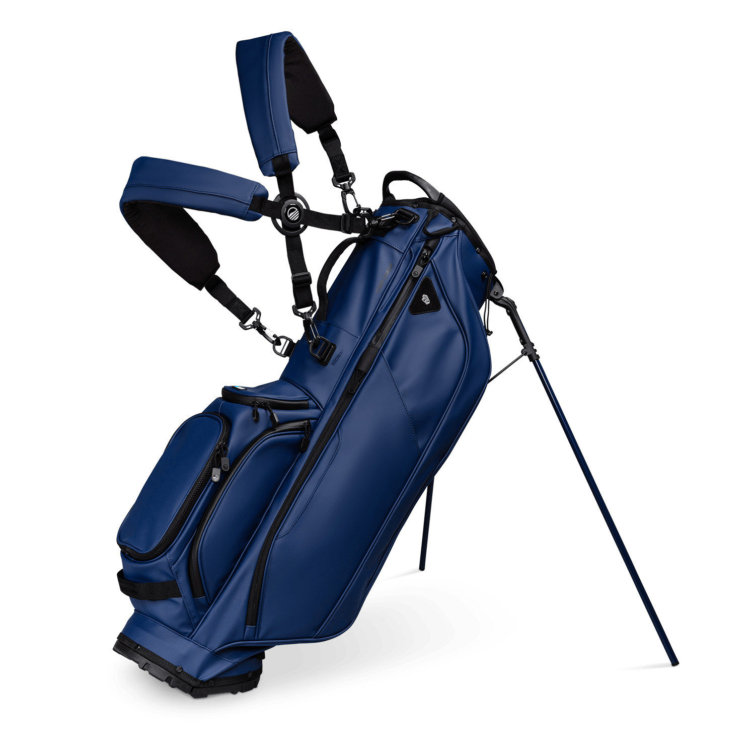 תיק גולף Sunday Golf Ryder S-Class | Navy Vegan Leather Full Size Stand Bag