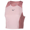 חולצת אימון מיזונו לנשים Mizuno Tech Light Crop Top Rose Elegance J2GAD20065