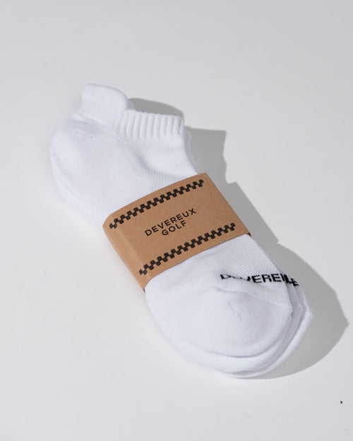גרביי גולף Devereux Devereux Ankle Sock 2-Pack - White