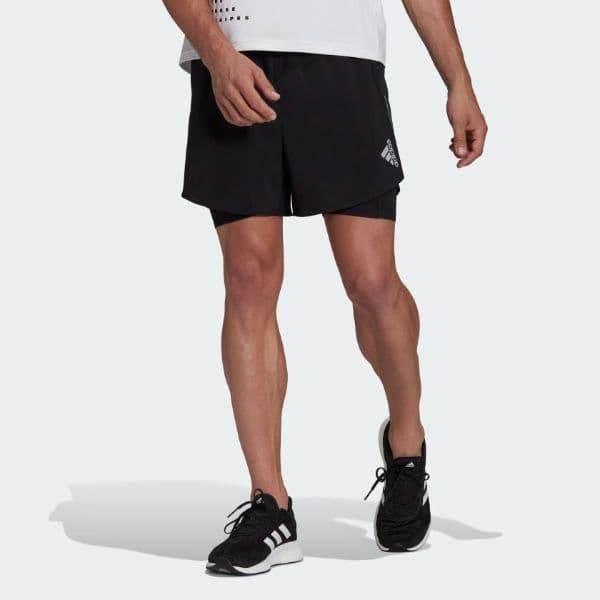 מכנס אדידס משולב טייטס לגבר Adidas D4R 2IN1 SHORT APP M H58579