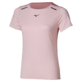חולצת אימון מיזונו לנשים Mizuno Tech Light Short Sleeve Tee Rose Elegance J2GAD20265