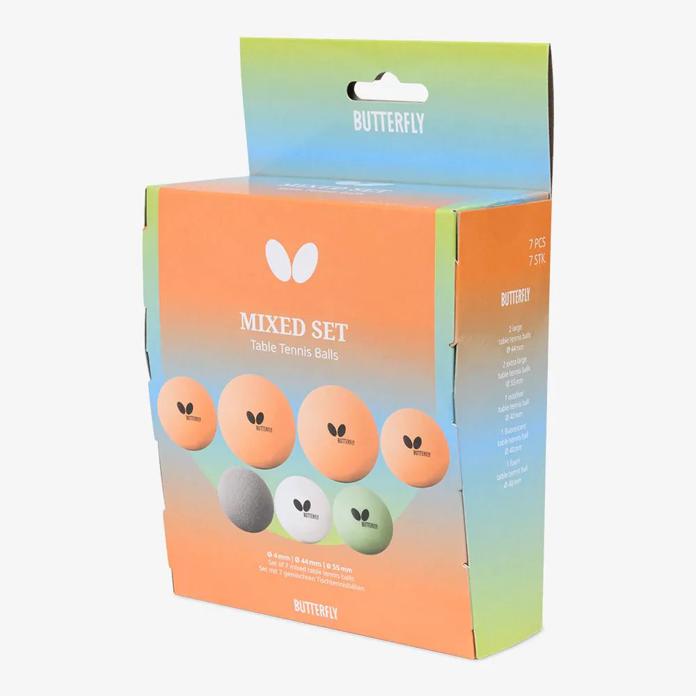 כדורי טניש מיקס Butterfly Mixed Set Fun Balls