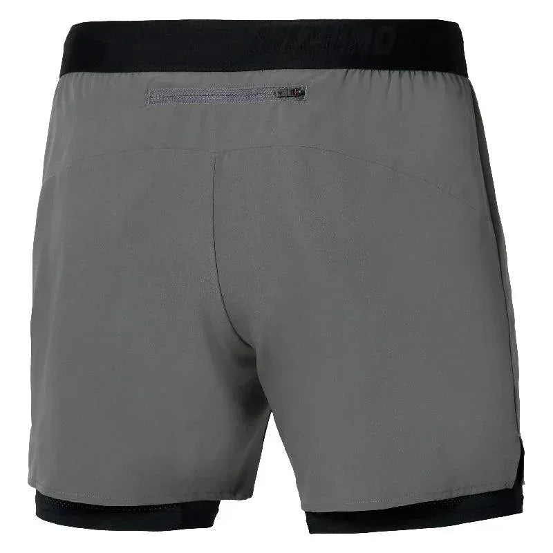 מכנס עם טייטיס מיזונו לגברים Mizuno J2GBD00908 Core 5.5 Inches 2in1 Short Lava Smoke