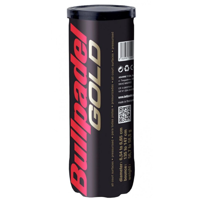 מארז 3 כדורי פאדל Bullpadel Premium Gold