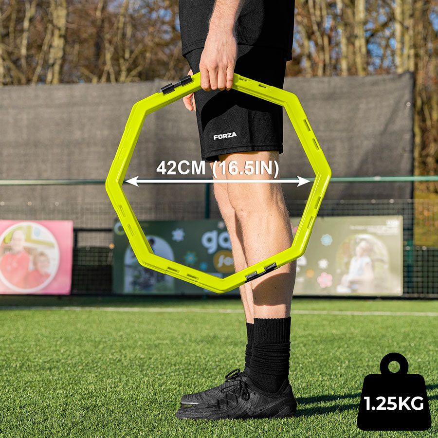 סט סולמות זריזות מתומנים (6 יח) FORZA Agility Training Octa Rings