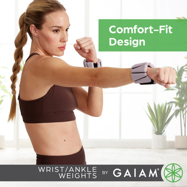 משקולות פרק כף יד/קרסול (זוג) Gaiam Flex Wrist & Ankle