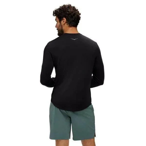 חולצת טי שרוול ארוך אסנשיאל Hoka 1141759/BLK Hoka Essential LS Tee