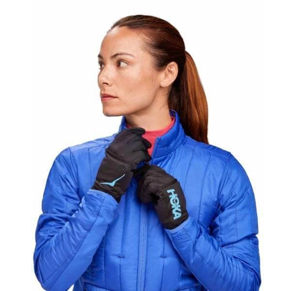 כפפות ריצה מפליז הוקה Hoka 1147312/BLK Run Fleece Glove