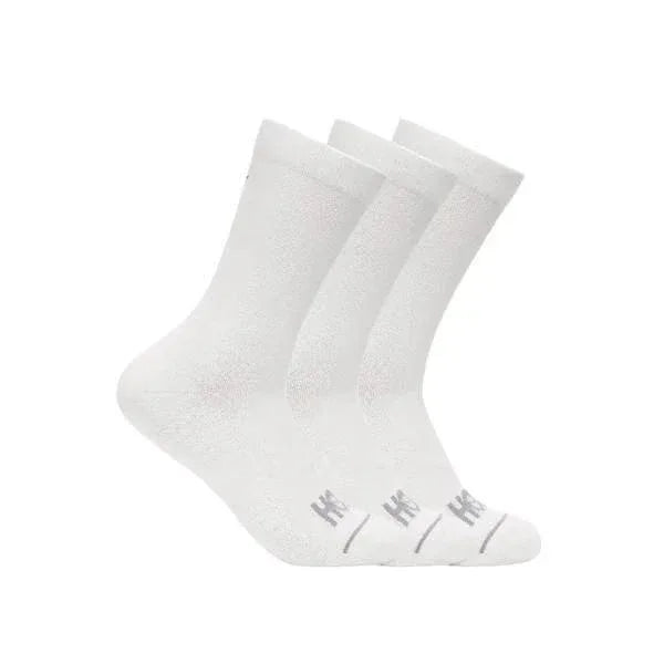 שלישית גרבי ריצה הוקה לגברים ונשים Hoka 1122931/WHT U CREW RUN SOCK 3-PACK