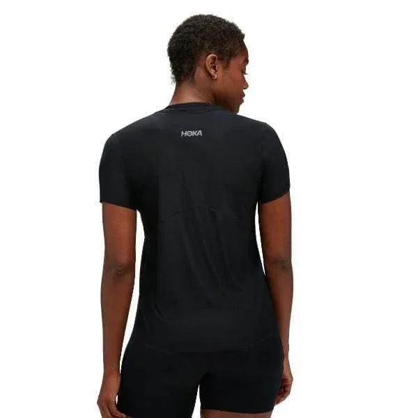 חולצת ריצה הוקה לנשים Hoka 1151084/BLK AIROLITE RUN SHORT SLEEVE