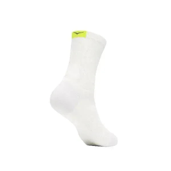 גרבי ריצה הוקה לגברים ונשים Hoka 1164350/WHT U BONDI QUARTER RUN SOCK