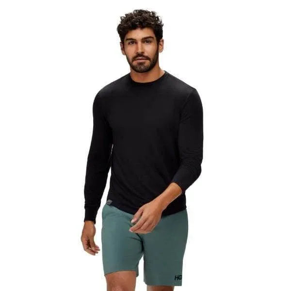 חולצת טי שרוול ארוך אסנשיאל Hoka 1141759/BLK Hoka Essential LS Tee