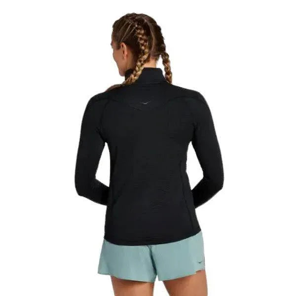 עליונית הוקה נשים 1/2 רוכסן Hoka 1135053/BLK W 1/2 ZIP