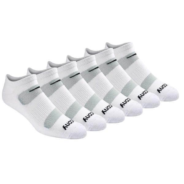 גרבי ריצה סאקוני Saucony Socks S62009-100 6PK No Show White