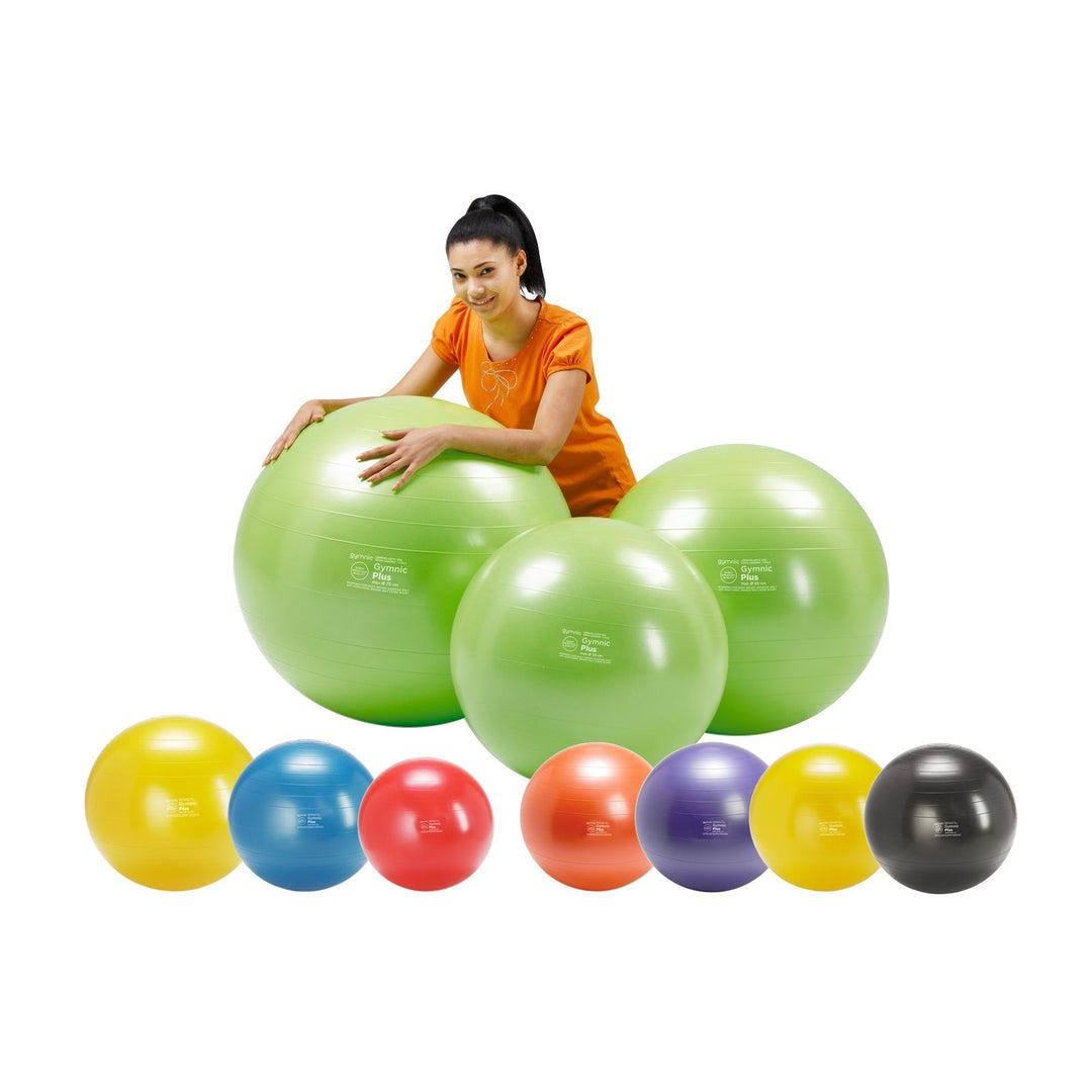 כדור פיזיו שחור 65 ס"מ Gymnic Plus BRQ