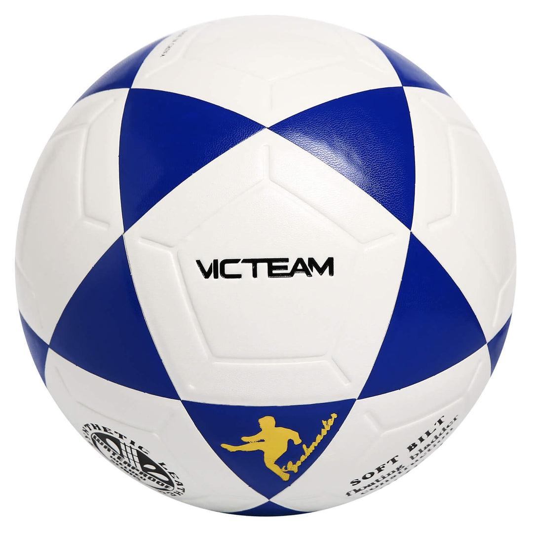 כדורגל מס' 4 PU לאספלט, כחול-לבן Victeam
