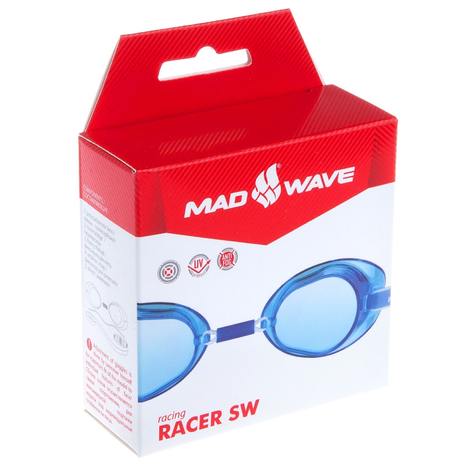 משקפת שחייה שוודית Mad Wave Racer SW