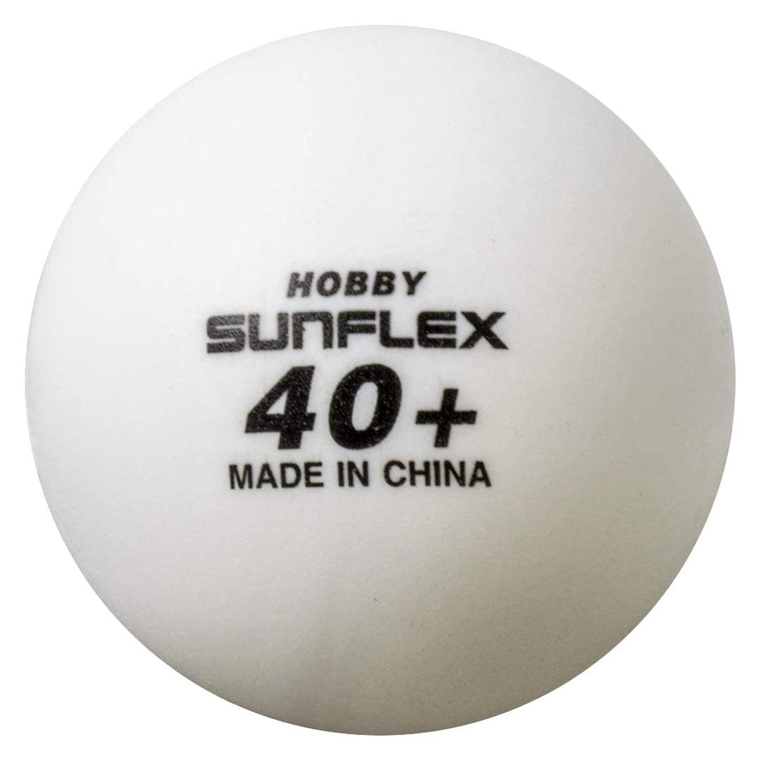 מארז 12 כדורי טניס שולחן +40 SUNFLEX HOBBY