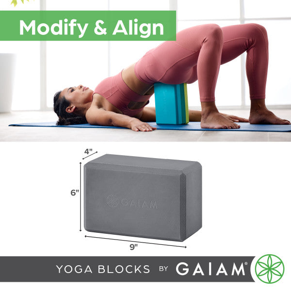 יוגה בלוק פרימיום - מגוון צבעים (זוג) Gaiam