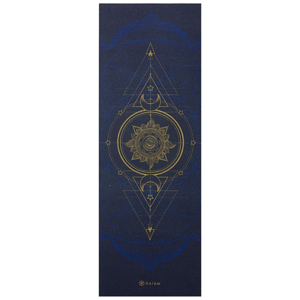 מזרן יוגה פרימיום 6 מ"מ דו צדדי Metallic Sun & Moon