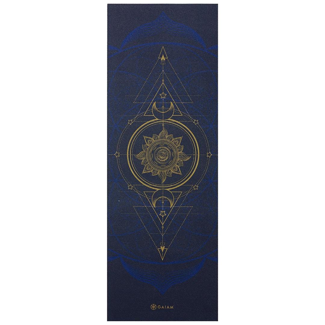 מזרן יוגה פרימיום 6 מ"מ דו צדדי Metallic Sun & Moon