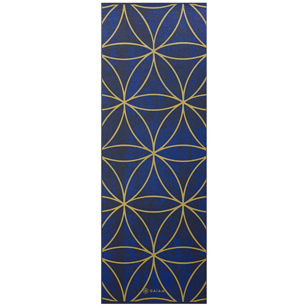מזרן יוגה פרימיום 6 מ"מ דו צדדי Metallic Sun & Moon