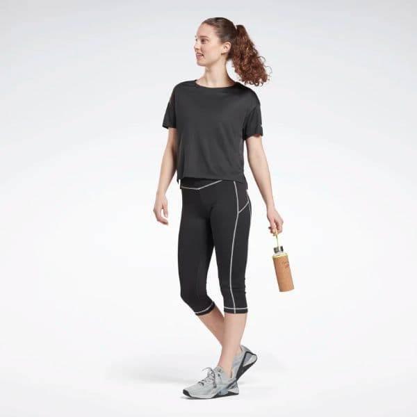 חולצת ריבוק לנשים Reebok GR9469 WOR COMM Poly Tee Solid