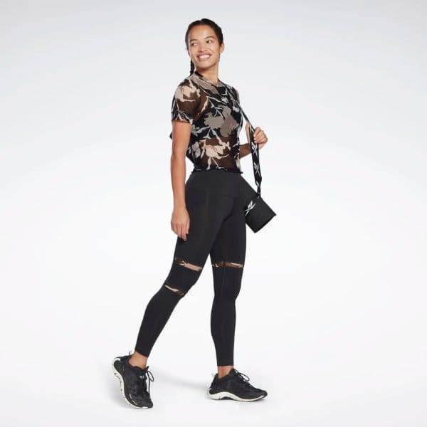 חולצת ריבוק קצרה לנשים Reebok H65548 MYT AOP Mesh Tee