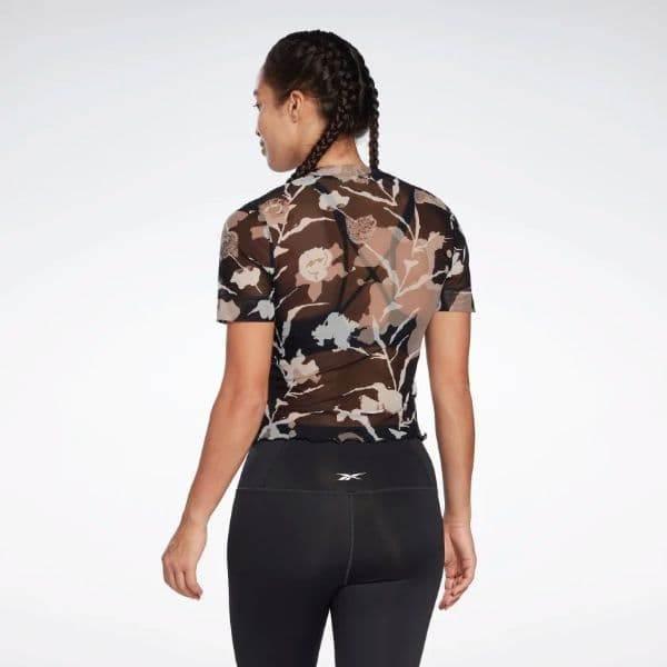חולצת ריבוק קצרה לנשים Reebok H65548 MYT AOP Mesh Tee