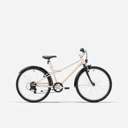 אופניים היברידיים BTWIN 500 לילדים בז'