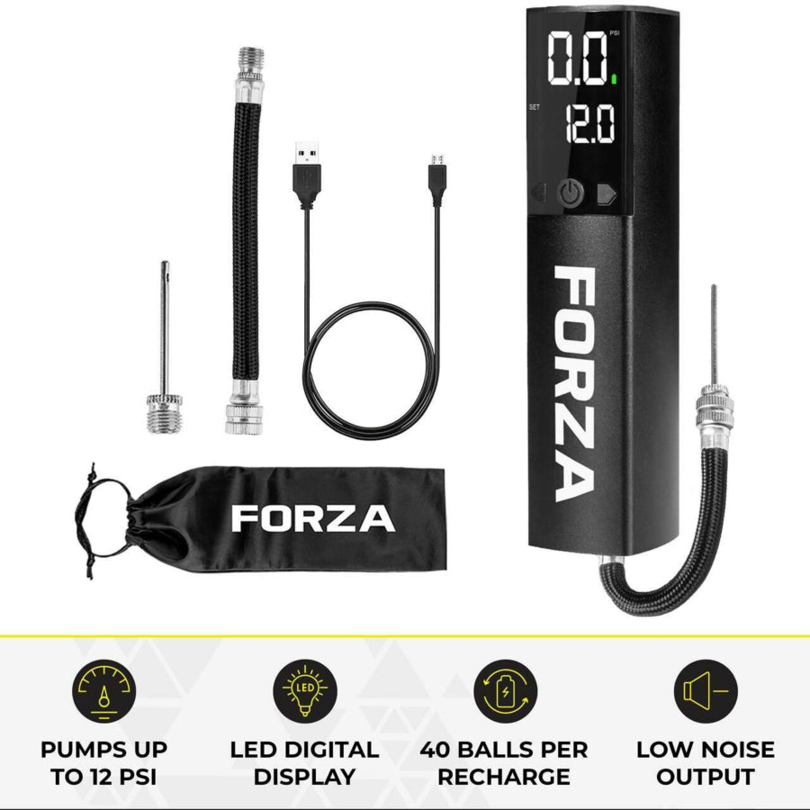 משאבה חשמלית לניפוח כדורים (פרימיום) FORZA Digital Ball Pump